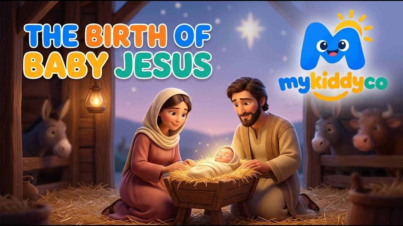 The Birth of Baby Jesus | Bible Stories for Kids | Animated Bible Bedtime Story | MyKiddyCo