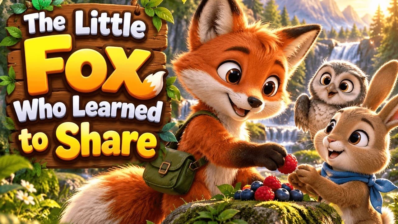 The Little Fox Who Learned to Share | Animal Adventure Story for Kids | MyKiddyCo