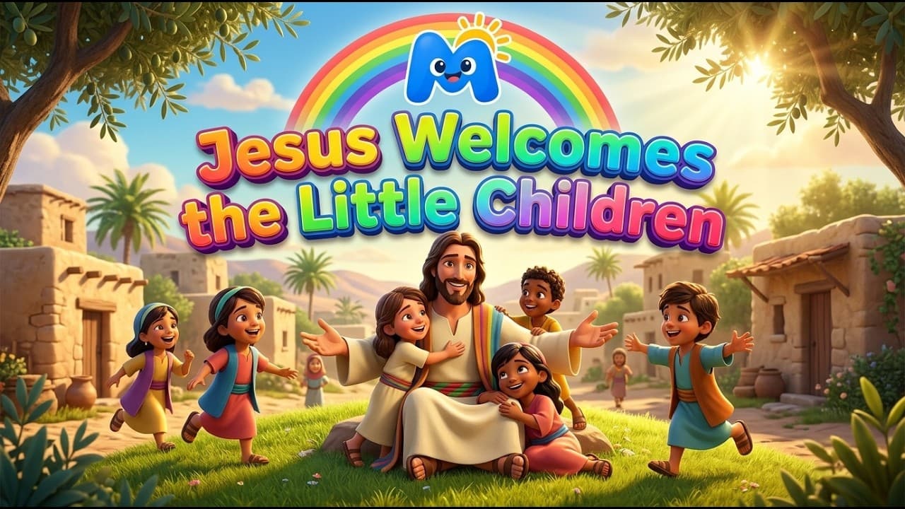 🌈 Jesus Welcomes the Little Children | Bible Stories for Kids | Animated Bedtime Bible Story