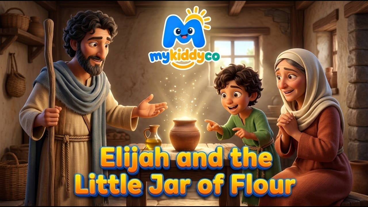 Elijah and the Little Jar of Flour | Bible Stories for Kids | Bedtime Bible Story