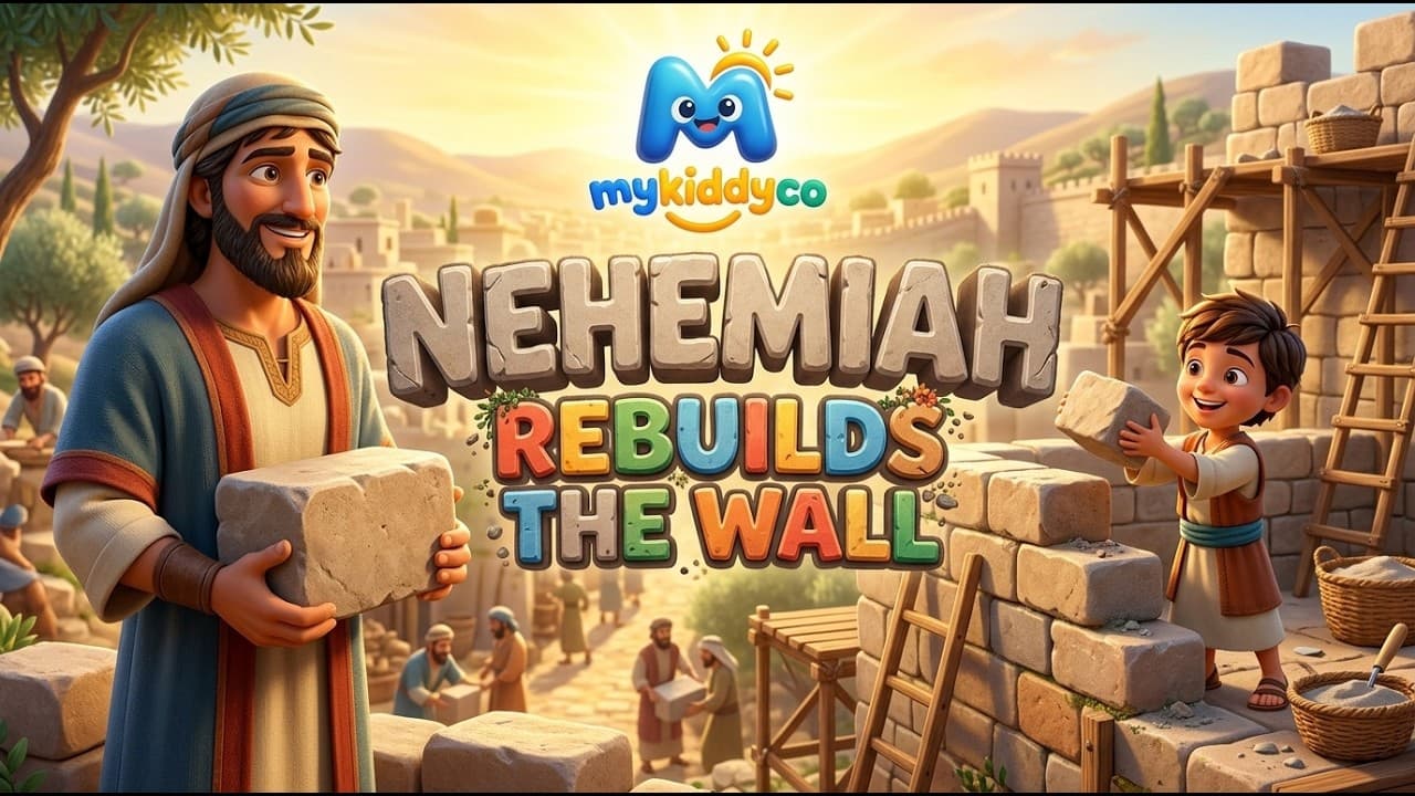 Nehemiah Rebuilds the Wall | Bible Story for Kids | Animated Bedtime Story